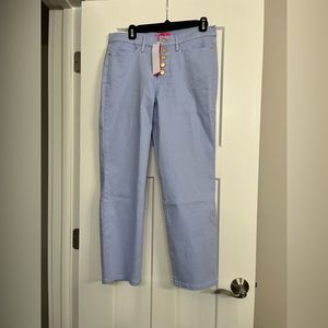 Lilly Pulitzer NWT South Ocean Purple Phlox high rise jean